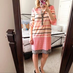 Antonio Melani Belted Peach Summer Dress Size 2